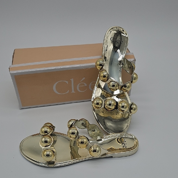 Gold Women's Sandals - Picture 6 of 8